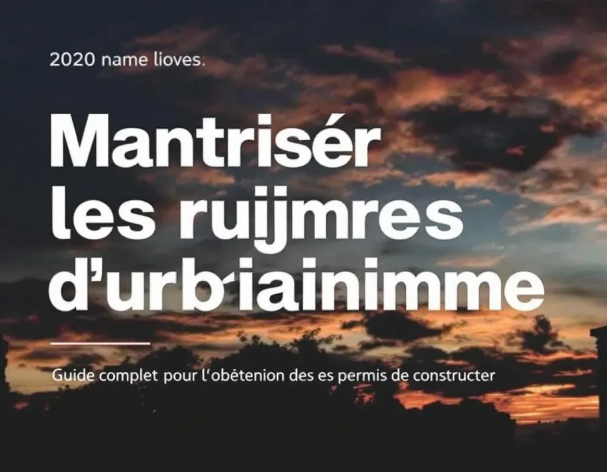 Maîtriser les règles d'urbanisme : Guide complet pour l'obtention des permis de construire